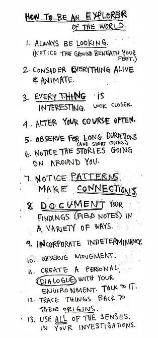 TheCodexBellum's tweet image. How to be an explorer of the world (Keri Smith) ... #keepexploring @mostrolenk #ironwrappedincotton