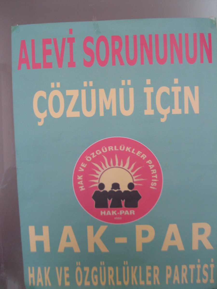 Gerçek bir laiklik için HAK-PAR
Laiklik hiçbir inanca baskı yapılmaması ve
Hiçbir inanca imtiyaz tanınmamasıdır.
Alevi sorunun çözümü ve
Tam bir inanç özgürlüğü için HAK-PAR