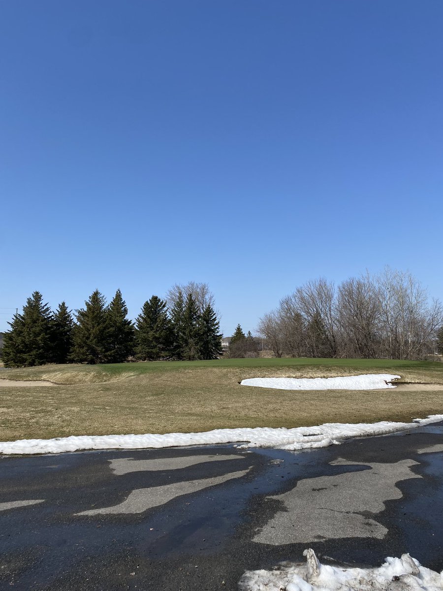 Tarps off! Still some snow to get rid of, and lots of drying out to do, but the tarps came off the greens this morning and they’re looking great! Stay tuned for more updates.