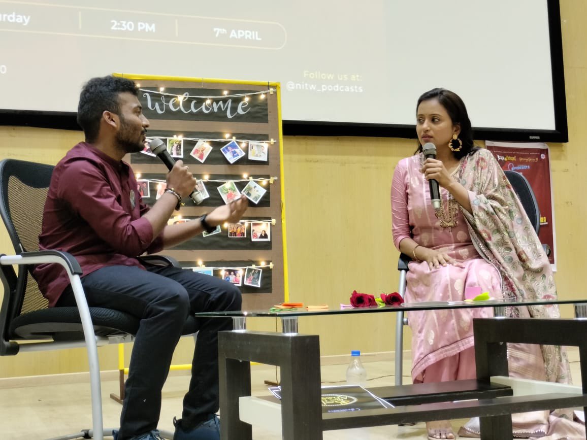 warangal_nit's tweet photo. Ms. @ItsSumaKanakala interacting with students on day one of springspree.
@ss_nitw #springspree #nitw #nitwarangal #warangal https://t.co/OznDu43IPS