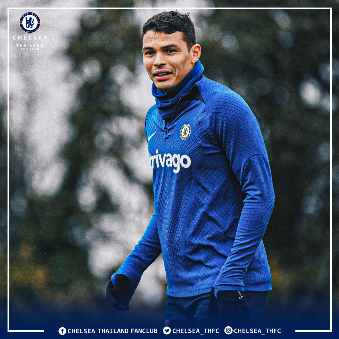 CHELSEA_THFC's tweet photo. 🚨| #ข่าวดี พี่ใหญ่ Thiago Silva กลับมาซ้อมแล้ว

#Chelsea | #ChelseaFc | #CFC | #CFCTH | #ChelseaThailand | #เชลซี | #เชลซีไทยแลนด์ https://t.co/snhMYTVpEy