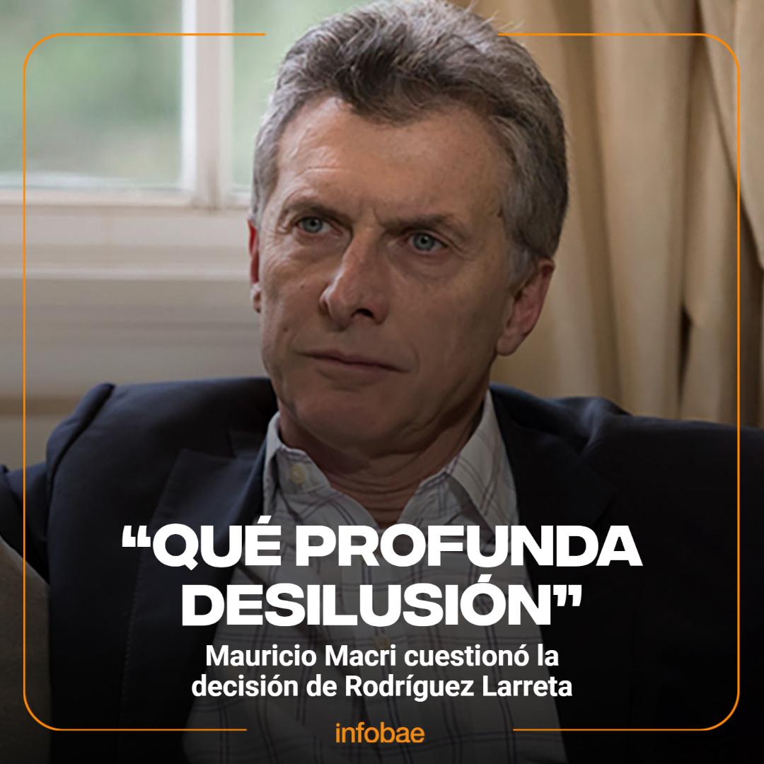 infobae's tweet photo. Mauricio Macri cuestionó la decisión de Rodríguez Larreta: “Qué profunda desilusión” https://t.co/ZqFk3sbYKt https://t.co/ZcRbcfDO2c