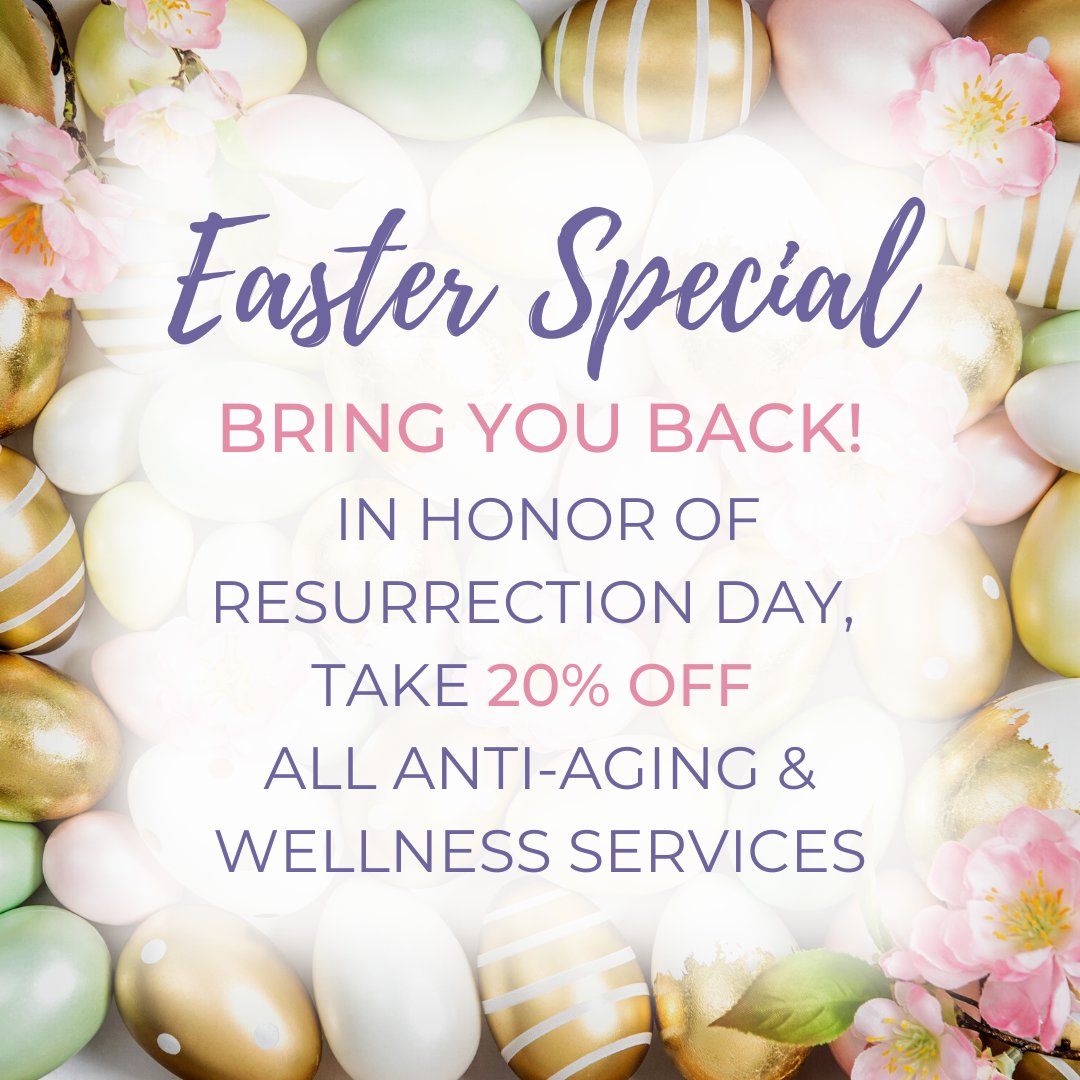 jshealthcaremd's tweet photo. In honor of Resurrection Day, take 20% off our anti-aging & wellness services
IV HYDRATION | #EMTONE | #EMFACE | #EMSCULPTNEO
#EMSELLA | B12 INJECTIONS | #SECRETRF | IPL | PRP
SKINCARE | ADVATX SKIN RESURFACING
💻 https://t.co/BK39wUZapj
📞 321-256-3383
Valid to 4/17
T&Cs ap… https://t.co/gyYi4zRgUl