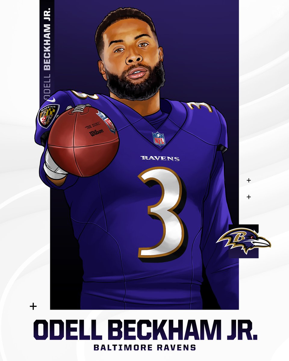 NFL's tweet image. Odell the Raven. 🔥