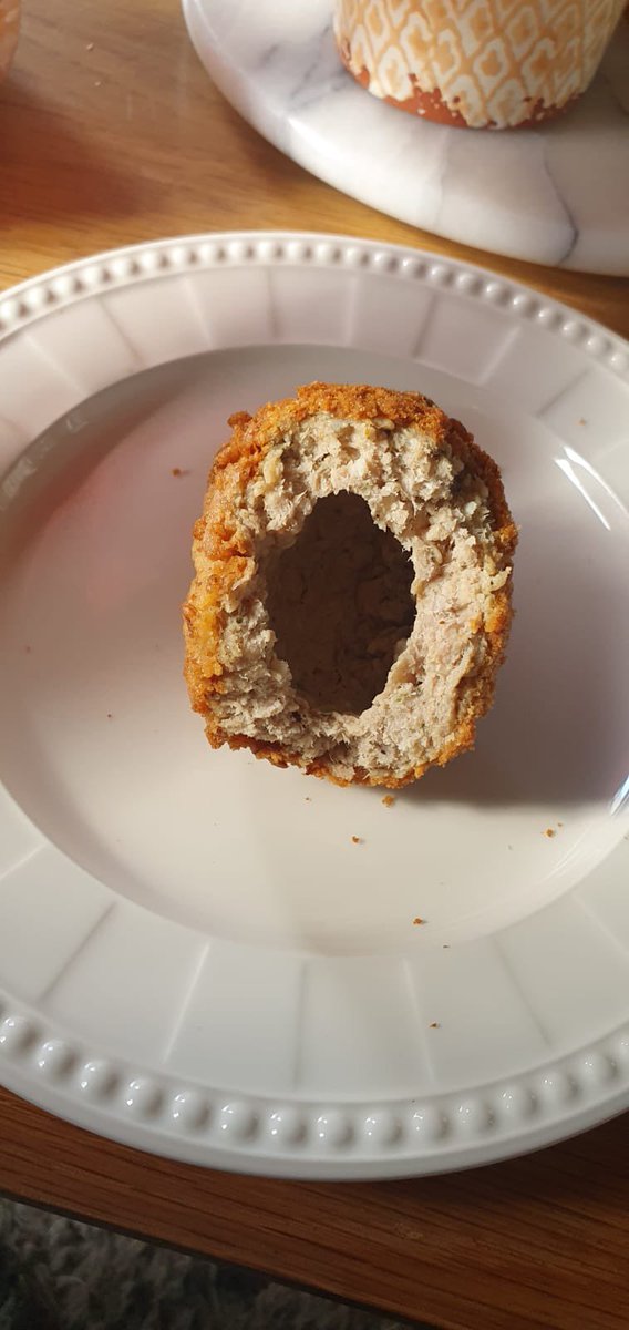 Amy_Ludlow's tweet photo. @sainsburys A scotch egg without the egg… ☹️ Not very Taste the Difference https://t.co/zUM8tUg5SL