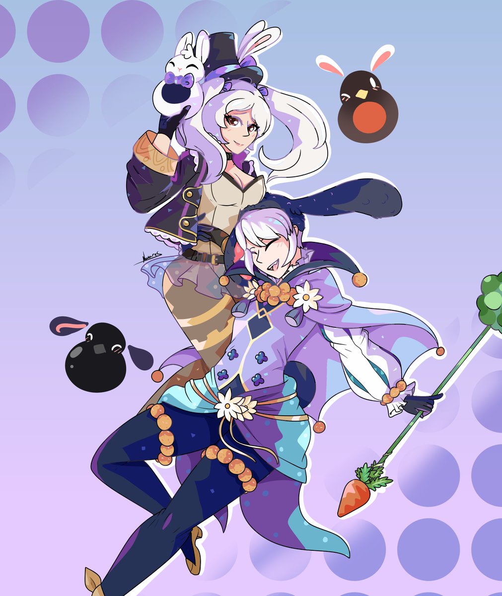 Novares7's tweet photo. This the season, for bunny suits. Also time to add my favorite ship.
#Fireemblem #FireEmblemHero #FEH #HenryFireEmblem #RobinFireEmblem https://t.co/LjLQdcwLBC