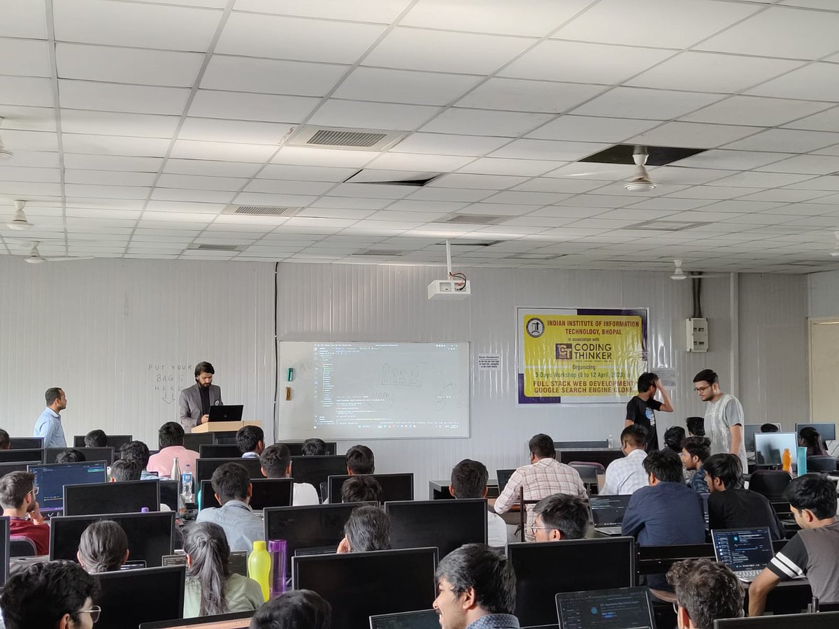 Codame_IIITB's tweet image. Day 2 of webdev with codame is concluded. Thanks to the team, speaker and the enthusiastic students the workshop has been really successful! 
#codameiiitb #webdevelopment #codinglife #techtwitter