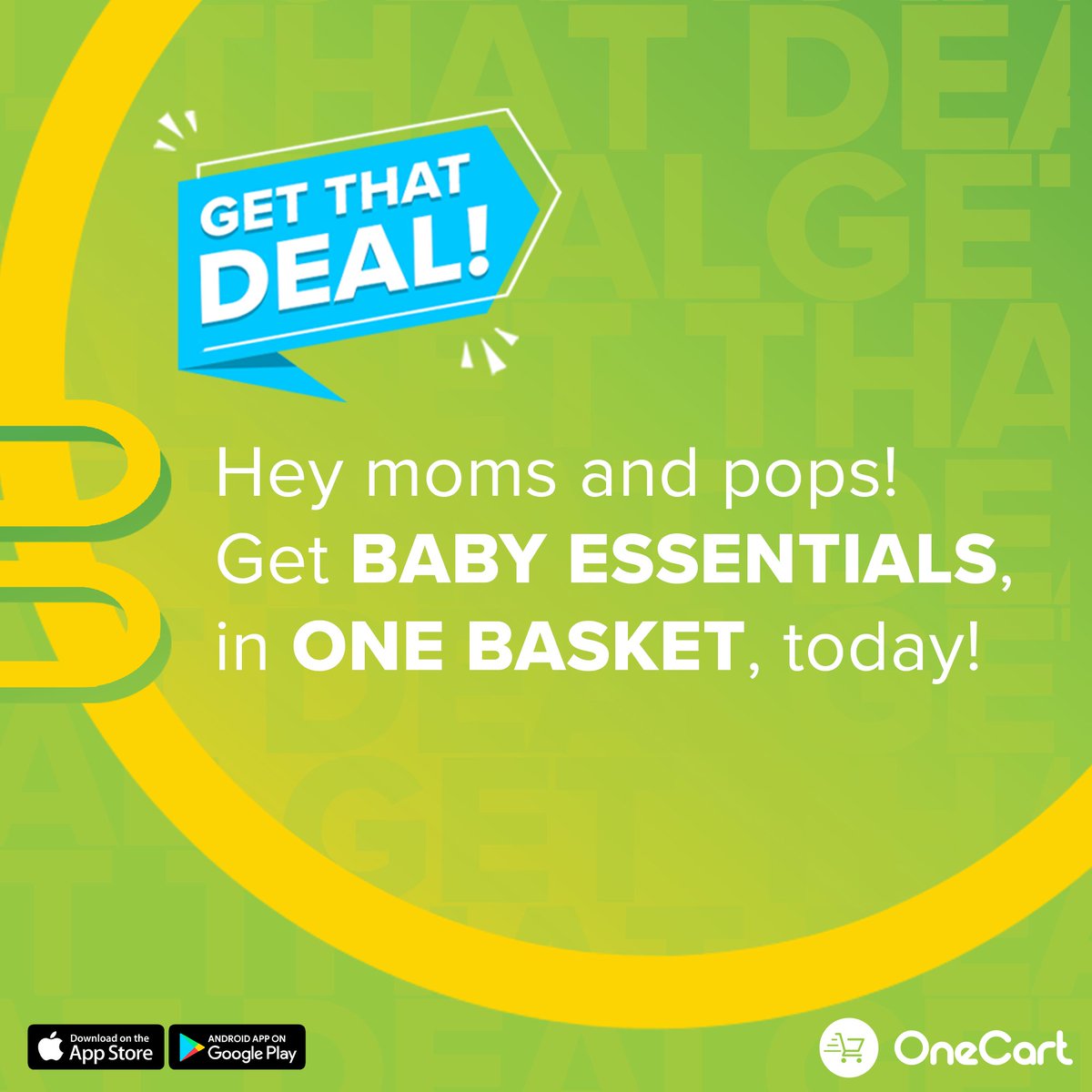 OneCartZA's tweet photo. This one's for the MOMS & POPS who still got to get to the stores! π₯² You're busy enough! We got you covered. π₯³
Shop baby essentials & more delivered today. π We buy the nappies, you just change em. π π² #OneCartZA #GetThatDeal #SameDayDelivery #ShopManyStores https://t.co/gxKZB2Fx2l
