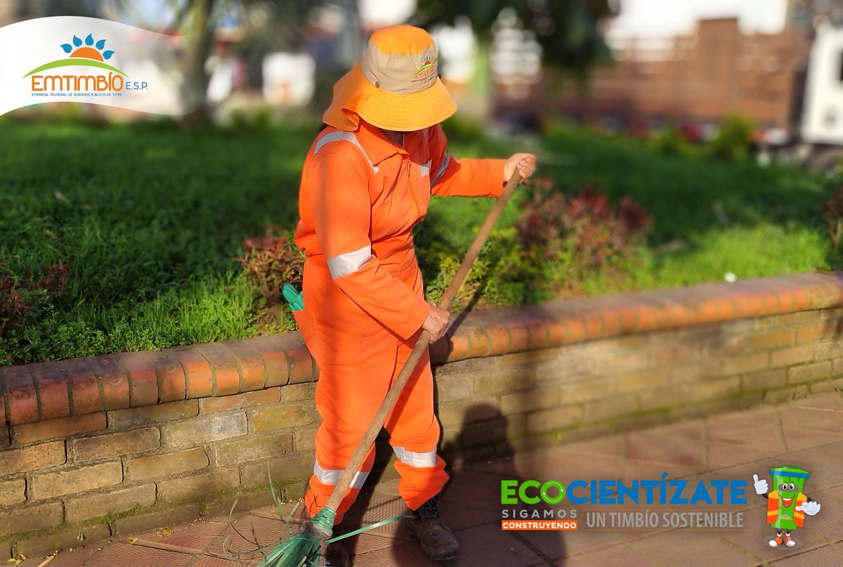 emtimbio's tweet photo. Hoy EMTIMBÍO ESP, exalta la ardua labor de sus operarios de barrido durante la Semana Mayor, agradecemos la dedicación y empeño en las actividades de aseo, esto permitió en cada evento ver unas calles limpias.  Recordemos que es tarea de todos, no desechar residuos en la calle https://t.co/YnuJYW37Tl