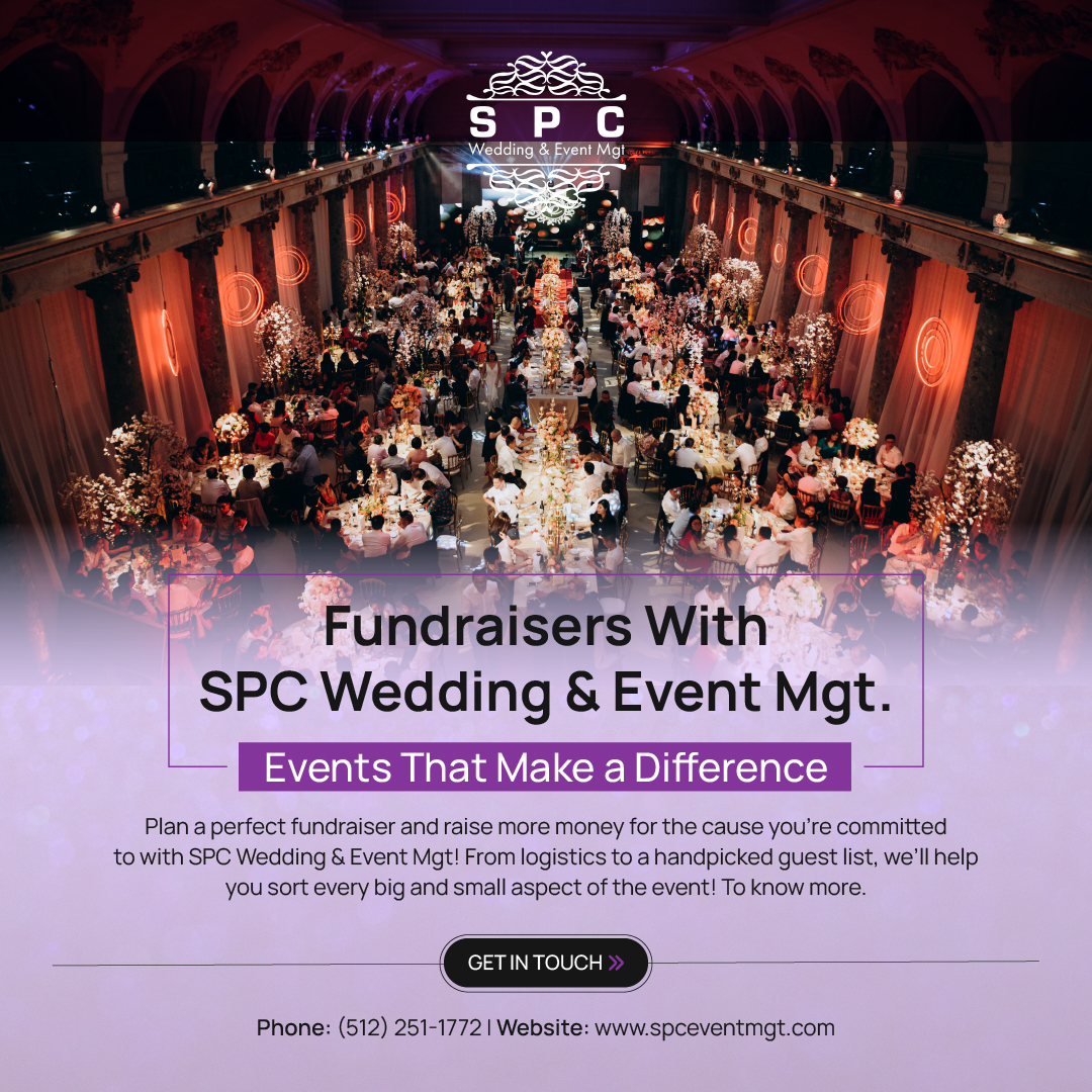 spceventmgt's tweet photo. Plan a perfect #fundraiser and raise more money for the cause you’re committed to with #SPCWeddingandEventMgt! From logistics to a handpicked guest list, we’ll help you sort every big and small aspect of the #event! Visit https://t.co/UAfoRnSoi1. #fundraisingevent #fundraising https://t.co/samNIbuVqt