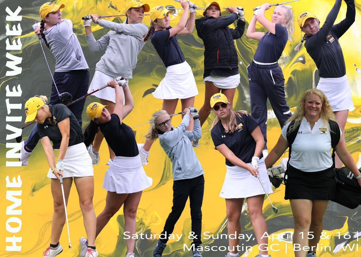 UWOGolf's tweet photo. Spring Home Opener this weekend ⛳️
Check us out this Saturday and Sunday at Mascoutin GC‼️
Format is Match Play⛳️⛳️
#mefirstforus #GoldStandard @UWOshkoshTitans https://t.co/XlCuhDuuJa