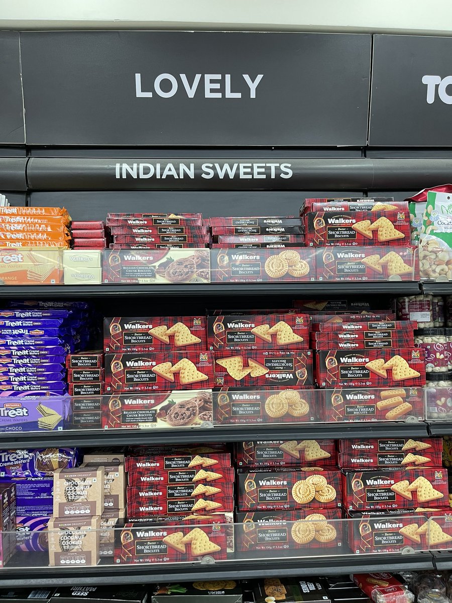 iematters's tweet image. Lovely to see Walkers @Shortbread on sale at the domestic terminal at Delhi Airport but not sure about the labelling!?