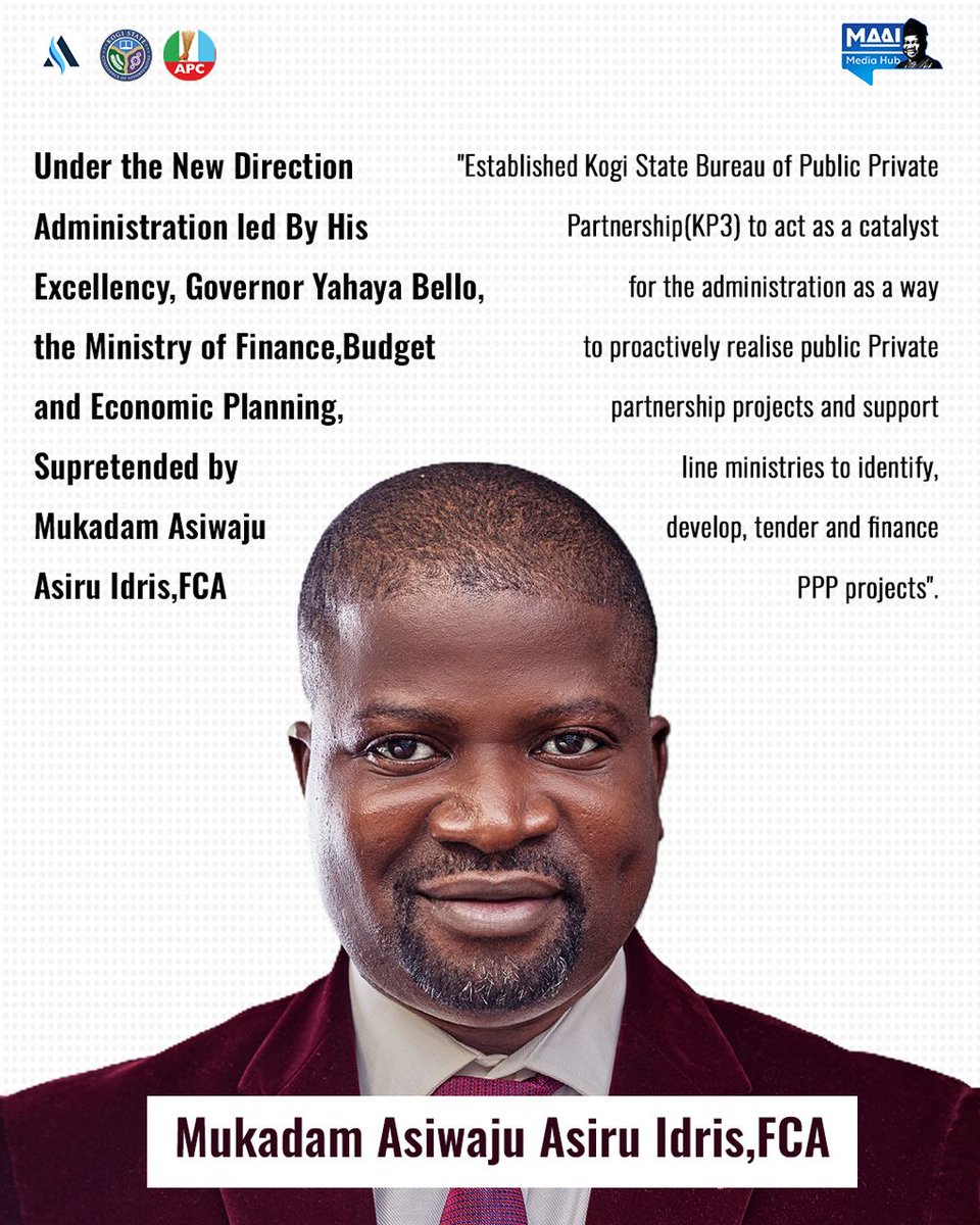 akomscopy's tweet image. @officialmaai is no Novice on the job, already equiped, exposed and experienced as a participatory representative of His Excellency at NEC, NGF and PGF, much more, a committed public servant.   
#KogiFirstThePeopleFirst  #SecuringTheFuture  #Consolidation2023
#kogidecides2023