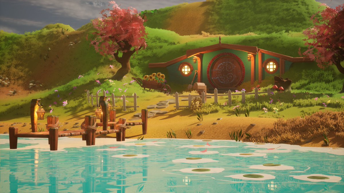 MacarenaC09's tweet photo. Hi everyone! I am very excited to show you this project, which was what motivates me to learn Unreal Engine.

I really hope you like it!!

ArtStation with more details: https://t.co/SRXsJY3bdB

#3d #3dartist #environment #lotr #hobbits #UnrealEngine #fantasy #3denvironment https://t.co/t5J3AHOIH3