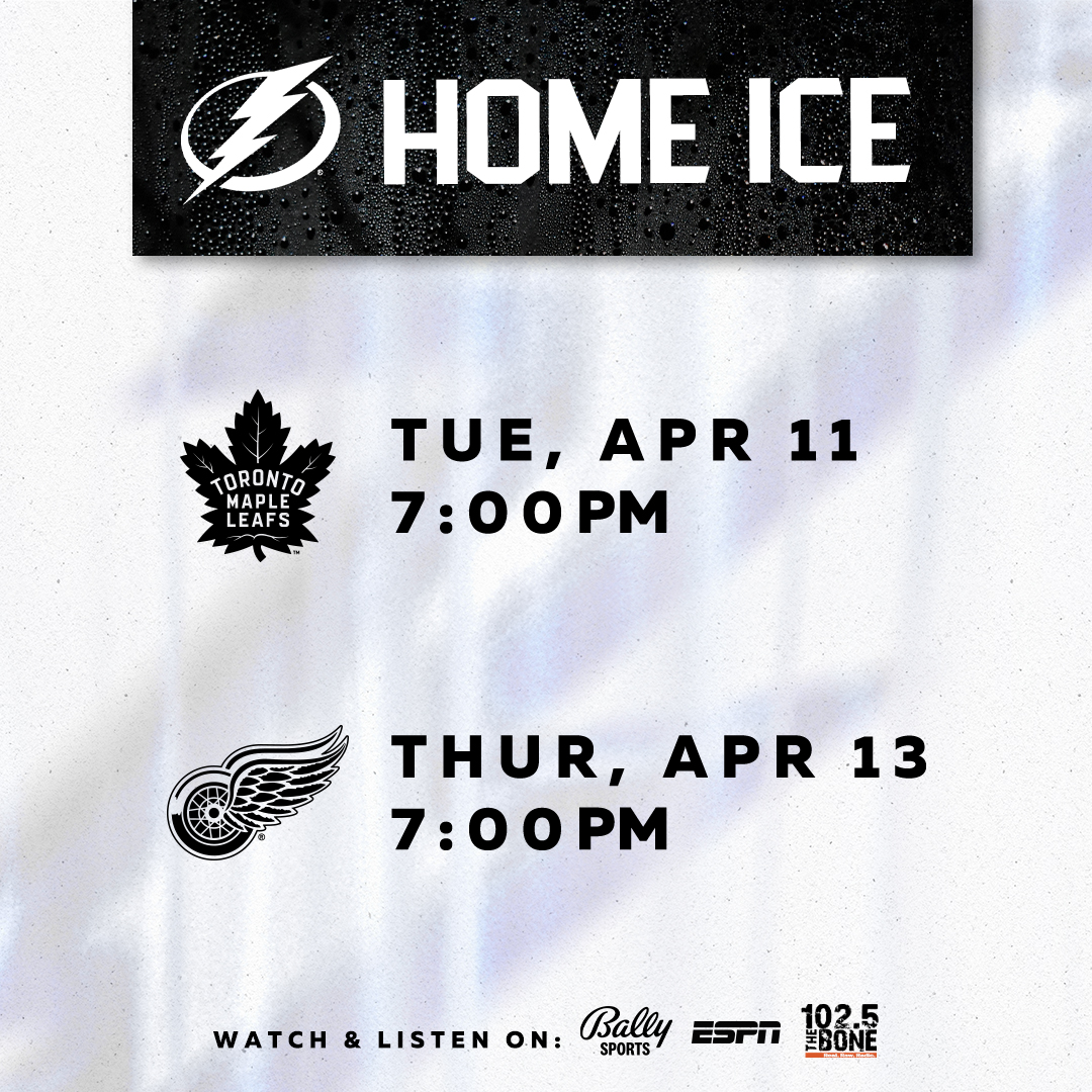 TBLightning's tweet photo. Who's closing out the Regular Season at @AmalieArena with us this week?? π https://t.co/p6b6odXd0H