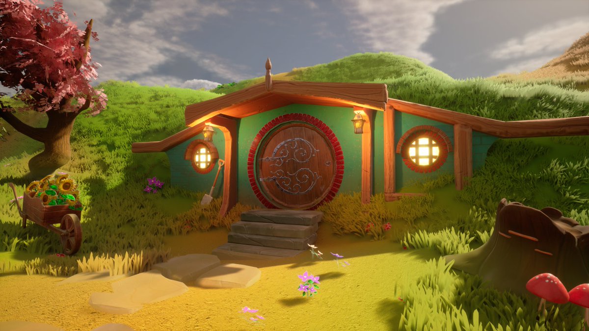 MacarenaC09's tweet photo. Hi everyone! I am very excited to show you this project, which was what motivates me to learn Unreal Engine.

I really hope you like it!!

ArtStation with more details: https://t.co/SRXsJY3bdB

#3d #3dartist #environment #lotr #hobbits #UnrealEngine #fantasy #3denvironment https://t.co/t5J3AHOIH3