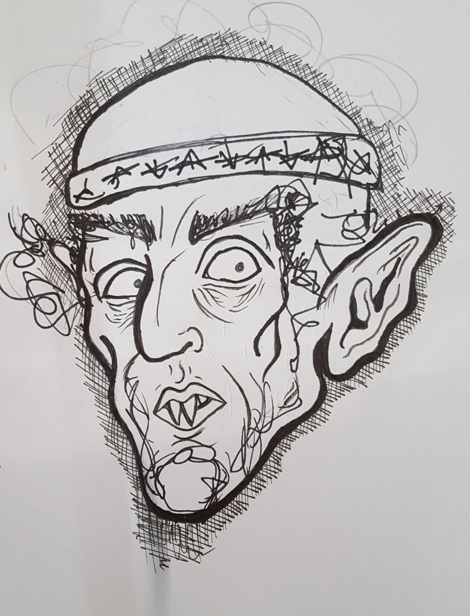 itsccchaneysart's tweet photo. 2019 and 2023. Very loose sketches. Both done under the influence. Both free hand. Be gentle. Not finished, just to excited to hold back. #nosferatu #art #progress #Vampire https://t.co/OVYhhrGM1F