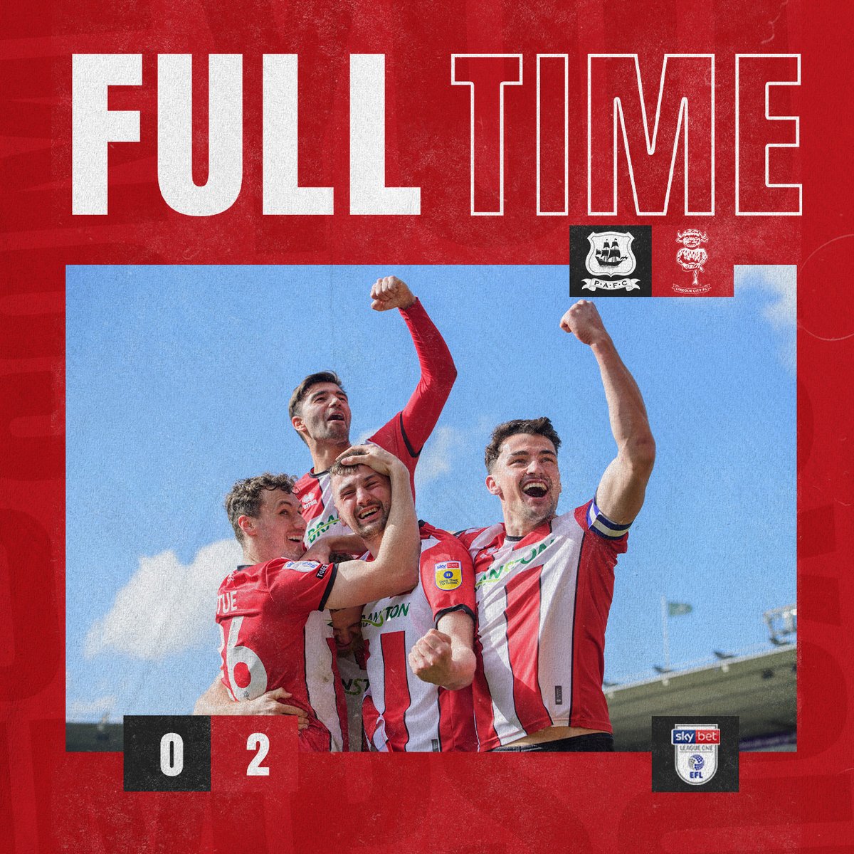 LincolnCity_FC's tweet image. 🙌 WHAT A WIN

⏱ FT | 🟢 0-2 🔴 | #PLYLIN