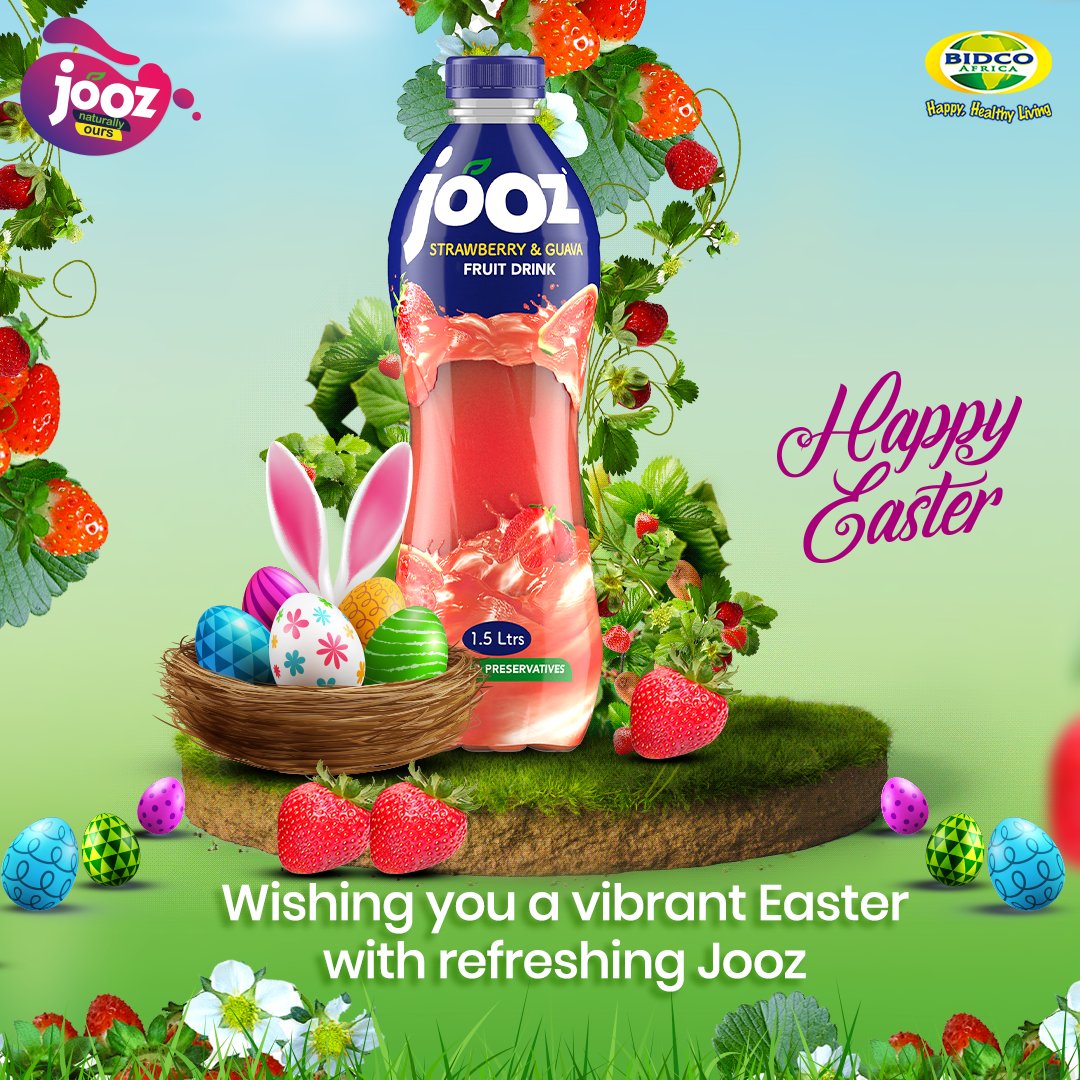 bidco_beverages's tweet photo. Wishing you and your loved ones a joyful and blessed Easter holiday. We are grateful for your loyalty and support and look forward to serving you in the future. Enjoy this special time with your family and friends! 🐰🌷🌸 

#happyeaster #blessed #thankyou #loyalcustomers https://t.co/nhkfIK6ByV