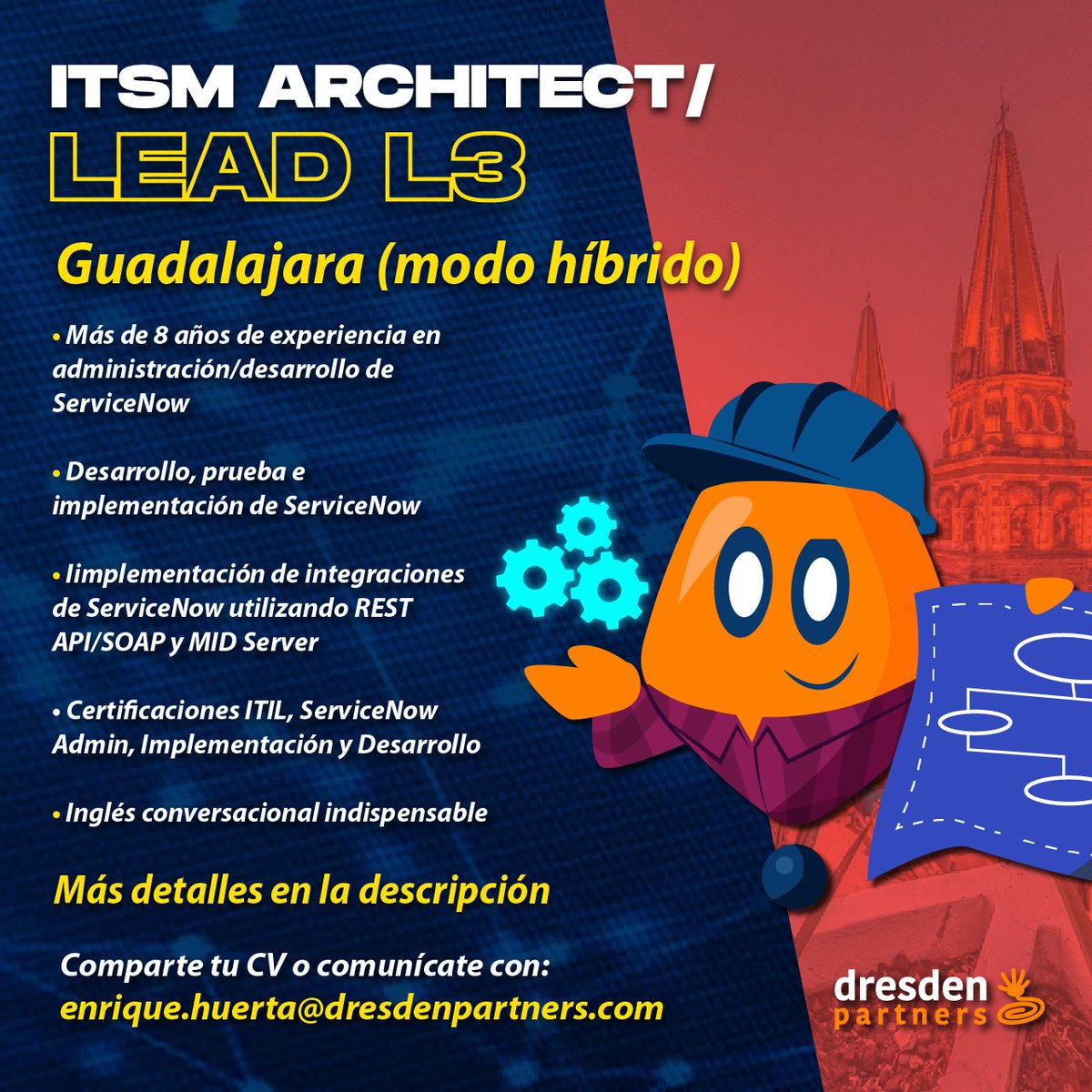 DresdenPartners's tweet photo. ✅Contamos con una vacante para ITSM Architect/Lead - L3, en GDL (modo híbrido): https://t.co/ldSDgZkq0H

✅Envía tu CV y consulta más detalles con:
https://t.co/1POkhjDg0J

#EmpleosTI #ITJobs #BolsasDeTrabajo #DresdenPartners #Mexico #Vacantes #VacantesTI #nuevotrabajo https://t.co/M3H5PmaSyu