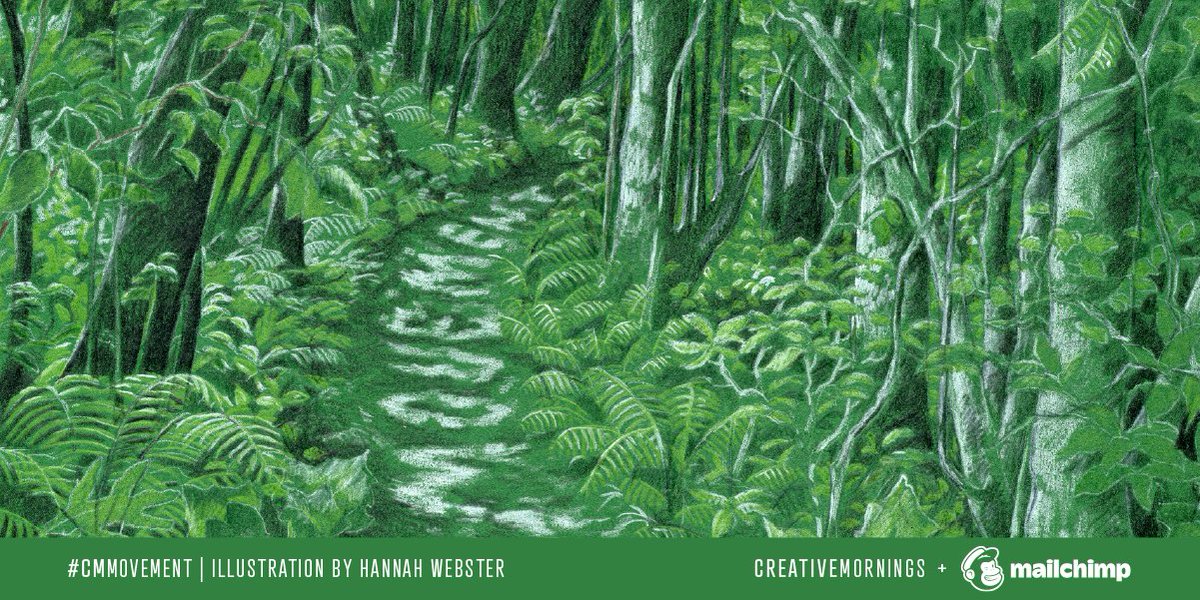 April’s theme is Movement, chosen by <a href="/cm_wlg/">CreativeMornings/WLG</a>, illustrated by Hannah Webster, and presented by <a href="/Mailchimp/">Intuit Mailchimp</a>. The body in motion is a thing of beauty. When we move together, we can build social and collective movements, our collective energy like a mighty river flowing downstream.