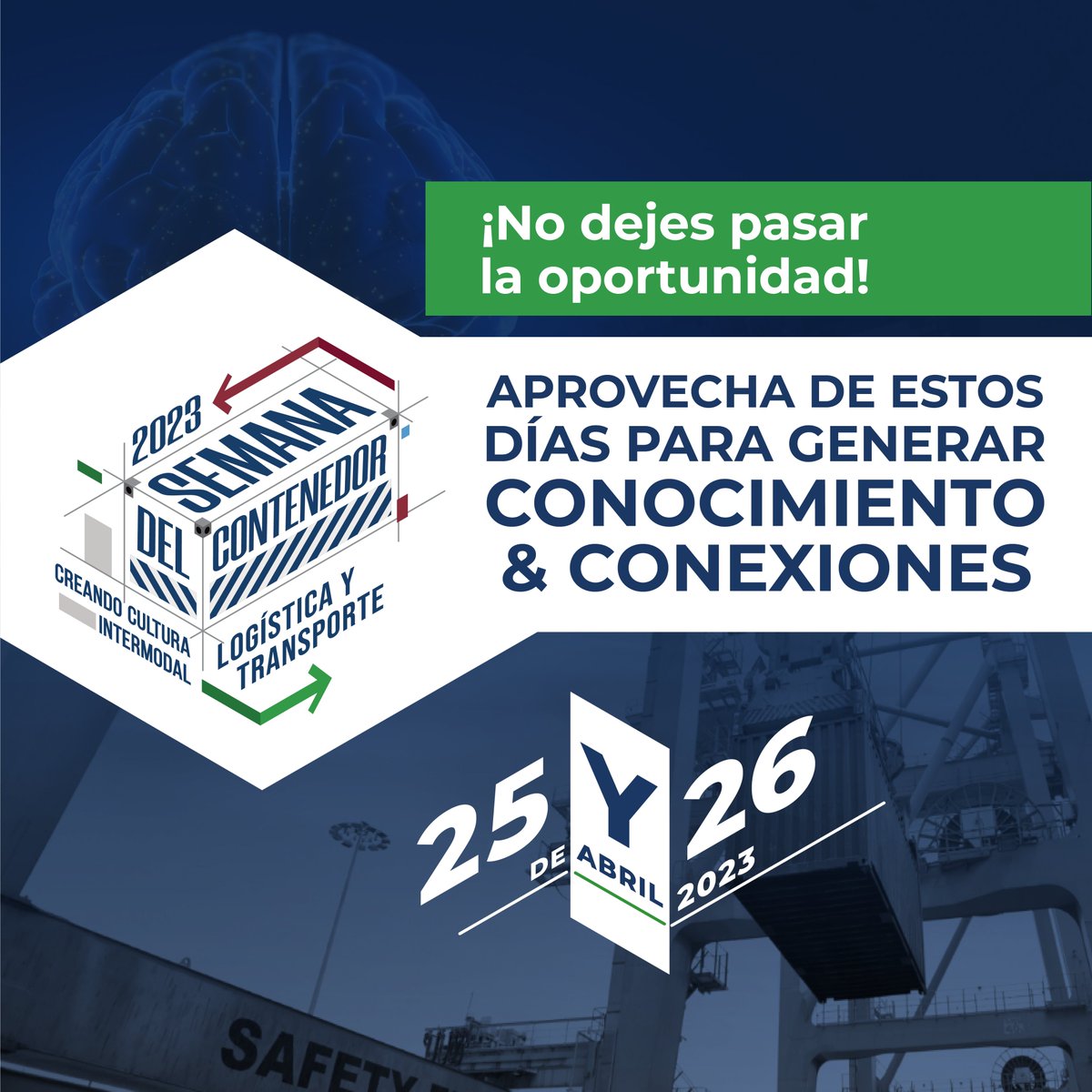 AMTIMexico's tweet photo. ¡Estamos a unas semanas de la Semana del Contenedor!

Dos días en formato virtual e híbrido, con expertos de la industria.

Regístrate en: https://t.co/zt1oBSVBoO

#CreandoCulturaIntermodal #Intermodal #AMTI #SemanadelContenedor #Contenedor #Logistica #Comercio #conexiones https://t.co/YxjT18clI8