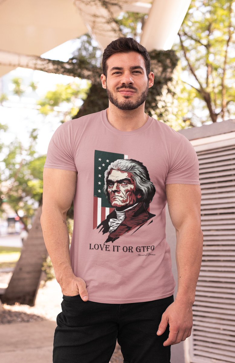 LaughRiotCo's tweet photo. Love it or Leave it. Check out our new Thomas Jefferson's Love it or GTFO shirt.
https://t.co/J3AkfxYtyV
#america #usashirt #americashirt #thomasjefferson #jeffersonshirt #laughriotclothing https://t.co/yZEzBjEybQ