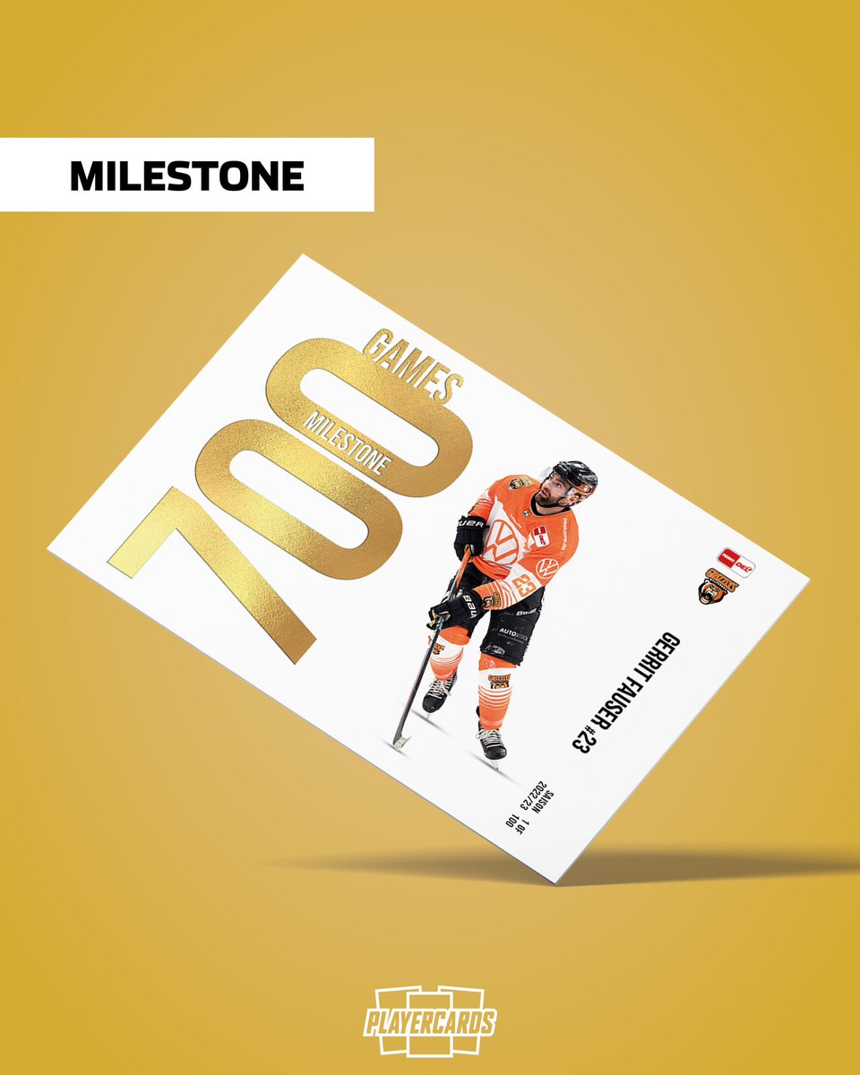 700 #DEL Spiel für Gerrit Fauser! #MILESTONE <a href="/grizzlys_wob/">Grizzlys Wolfsburg</a>