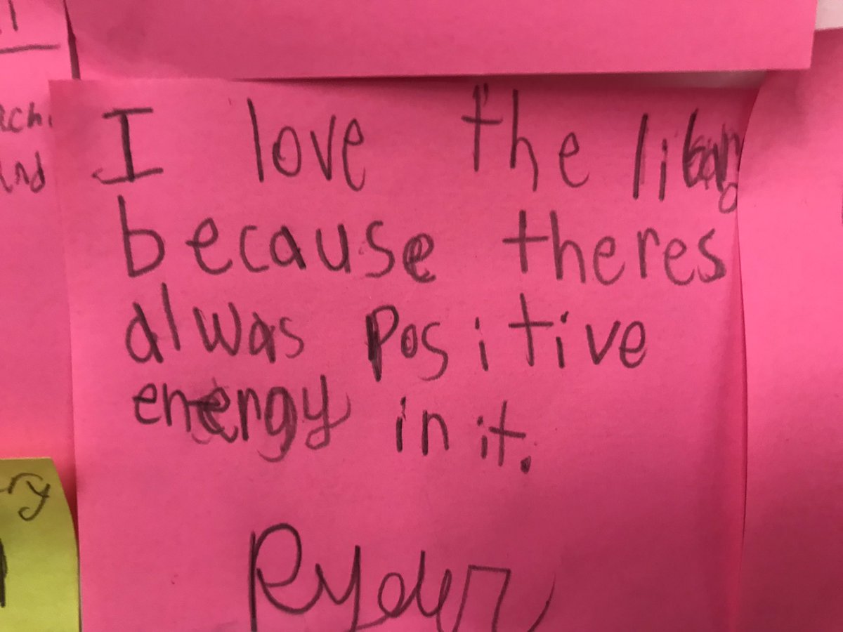 AdkinsReads's tweet photo. Wondering what students have to say about the library @AdkinsLantana Take a look! 
@dentonisdlib @dentonisd https://t.co/3vXStyKNDV