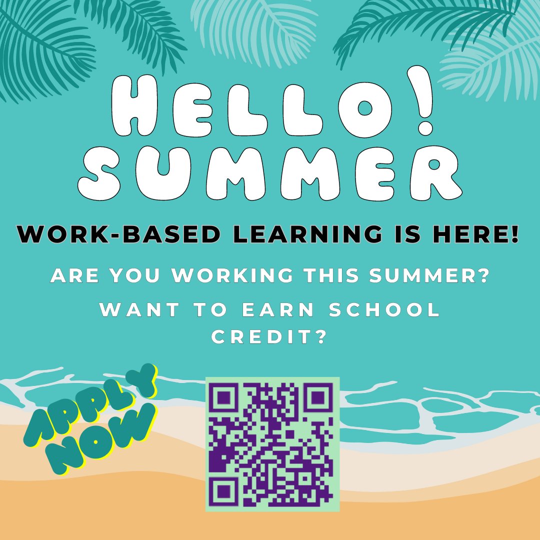 Attention Summer Workers! Earn school credit for working during the summer thru @HallCountyWBL . Apply below or see Mrs. Carter for details! #SUMEMRISCOMING #WBLWORKS @Hall_Schools