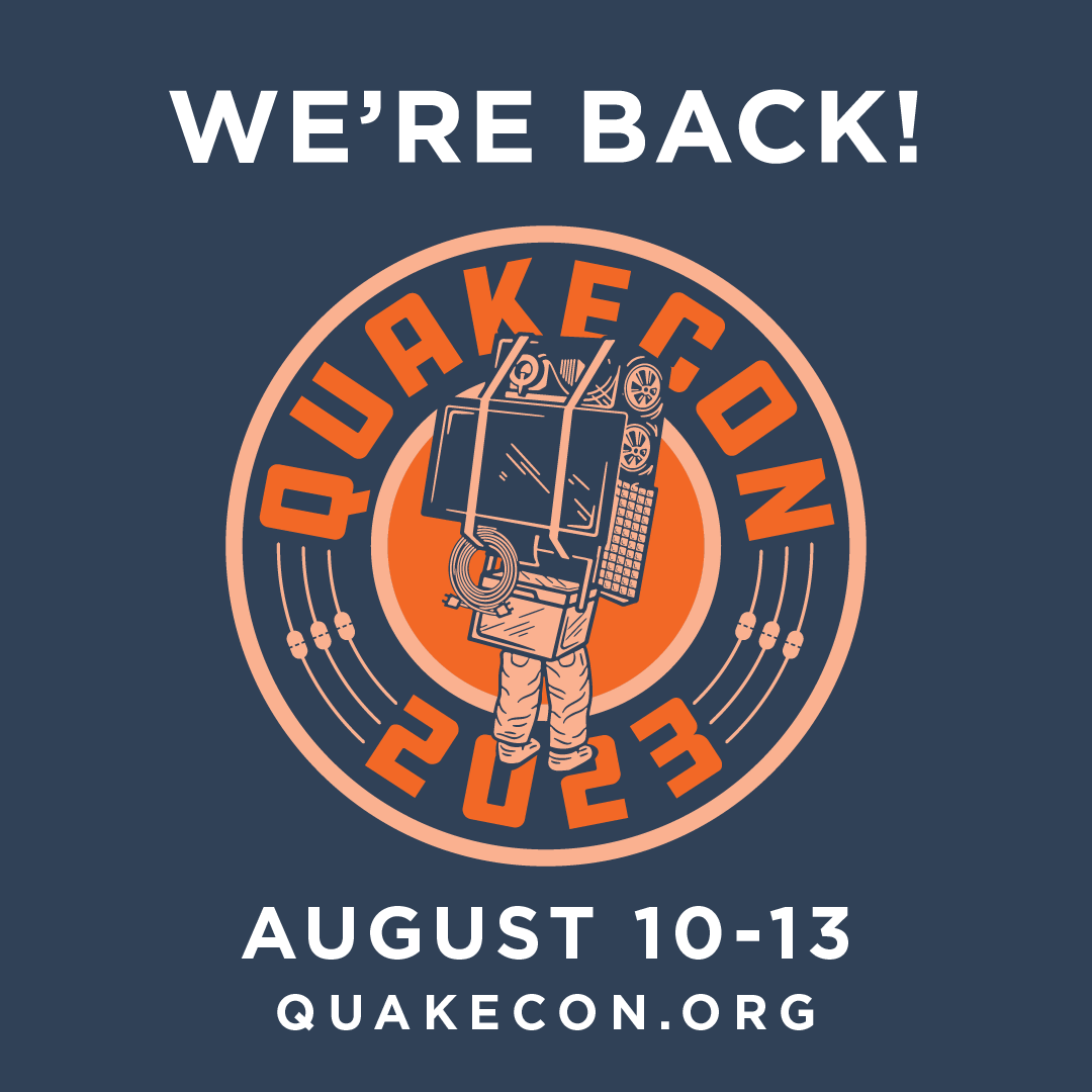 QuakeCon's tweet image. The BYOC Returns!

We're back in person with #QuakeCon 2023. Join us in Texas this August 10-13 | Registration opens soon!
quakecon.bethesda.net/en/