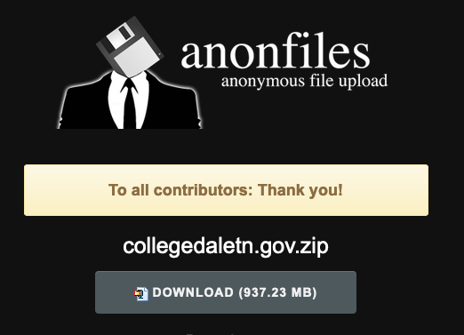 BrettCallow's tweet photo. #BlackByte has listed the City of #Collegedale, posting screenshots that appear to show data from Collegedale Police Department. In addition, a >900 MB proof pack has been posted. #ransomware 1/2 https://t.co/Yp3txNqYjU