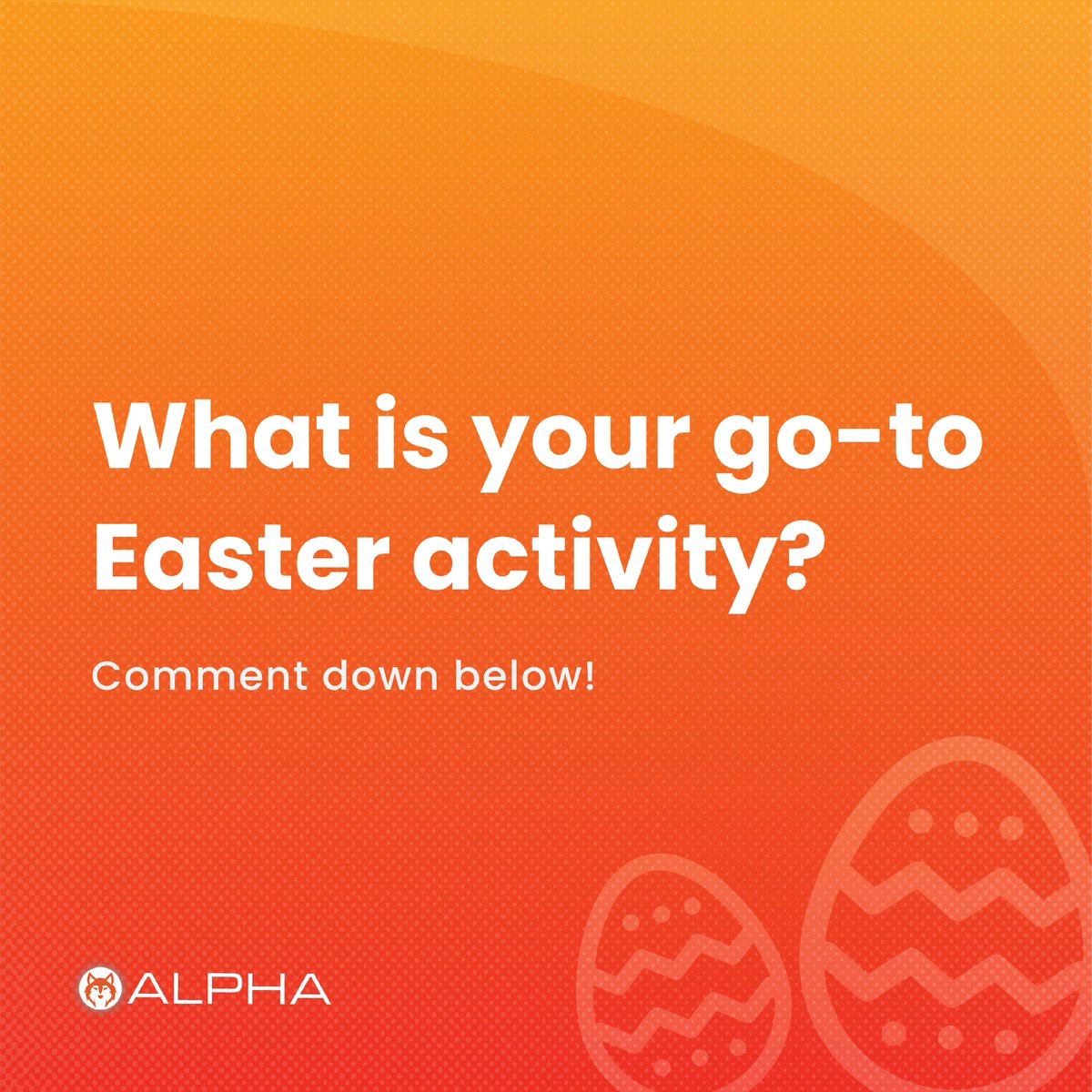 AlphaPOSService's tweet photo. What is your go-to Easter activity? Comment below!
To learn more, go to https://t.co/Gq73YDzw0z
#easterrush #easter #restaurantindustry https://t.co/2UXpchc570