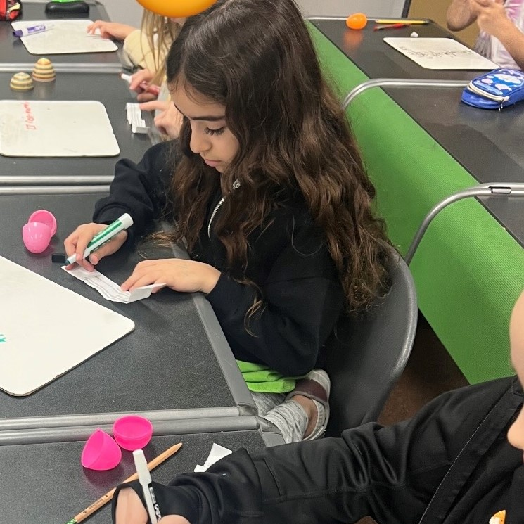 BASISSCPE's tweet photo. What an Egg-citing math lesson our 3rd graders had on Friday!  Students went on a math egg hunt to solve math problems.  They searched for eggs and found their math problems inside! https://t.co/n0DrawRQTD