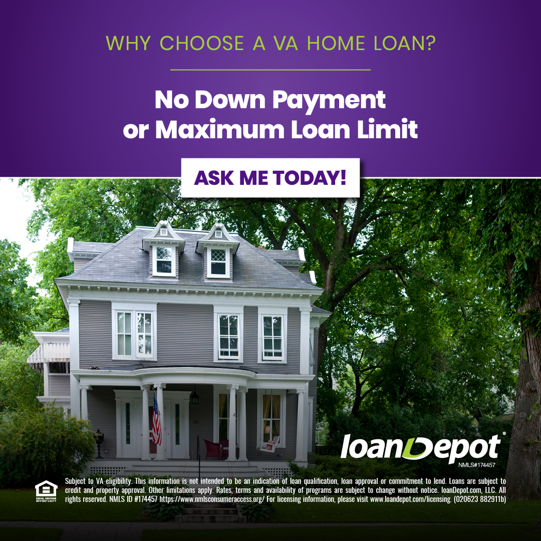 AndrewHaffLD's tweet photo. Did you know that you can get a VA Home Loan with NO DOWN PAYMENT? And, better still, there’s NO MAXIMUM LOAN LIMIT—you can borrow what you qualify for! Give me a call and I’ll answer all of your VA home loan questions. #VABenefits #VAHomeLoans https://t.co/6OzikOnzID https://t.co/x9DUPKHABM