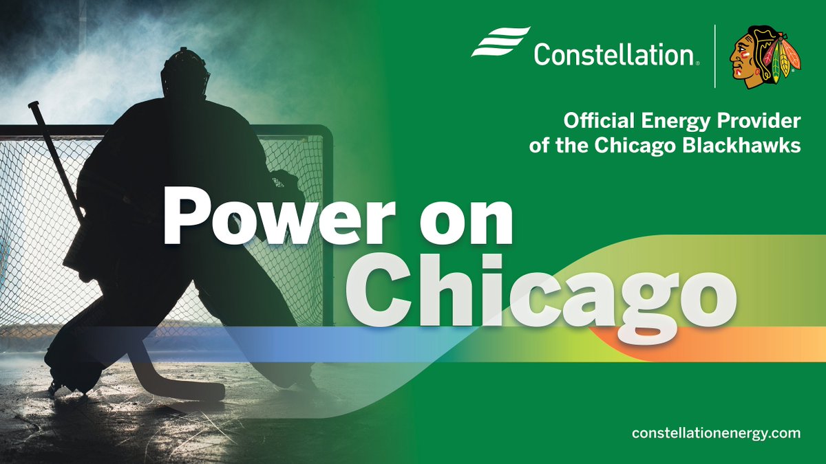 Tonight is our @nhlblackhawks #GoGreen game at the @UnitedCenter! Fans will learn tips on how to make their homes more energy efficient and receive a fanny pack made from recycled materials. #OfficialEnergyProvider