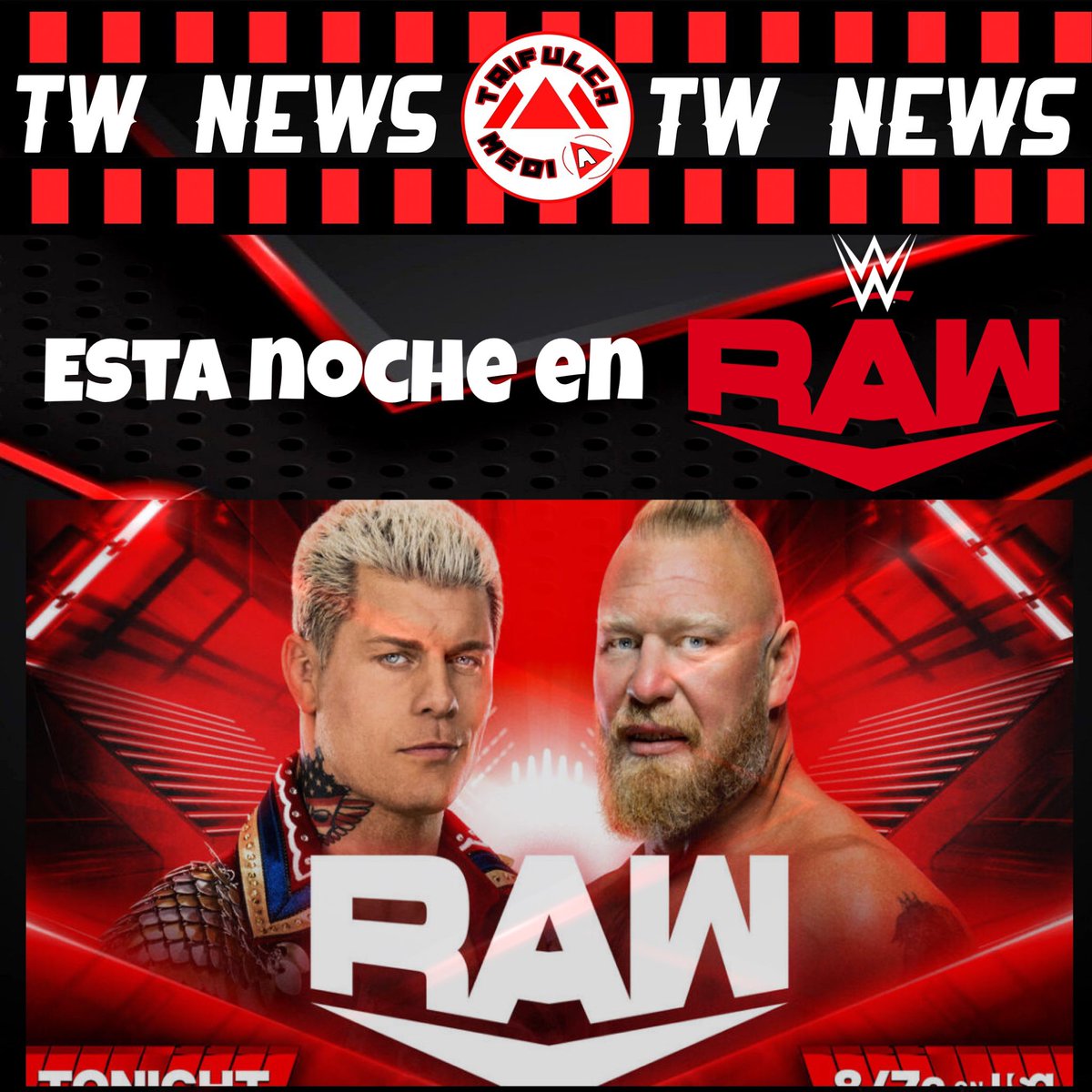 TrifulcaMedia's tweet image. #TrifulcaMedia  #luchalibre #ajstyles #wwe #wwenxt #wweraw #wwesmackdownlive #aew #wrestling  #johncena  #sethrollins #beckylynch #njpw #badbunny #codyrhodes #romanreigns #luchalibre  #wrestlemania #prowrestling #cmpunk #puertorico #boricua  #brocklesnar #rondarousey #loganpaul