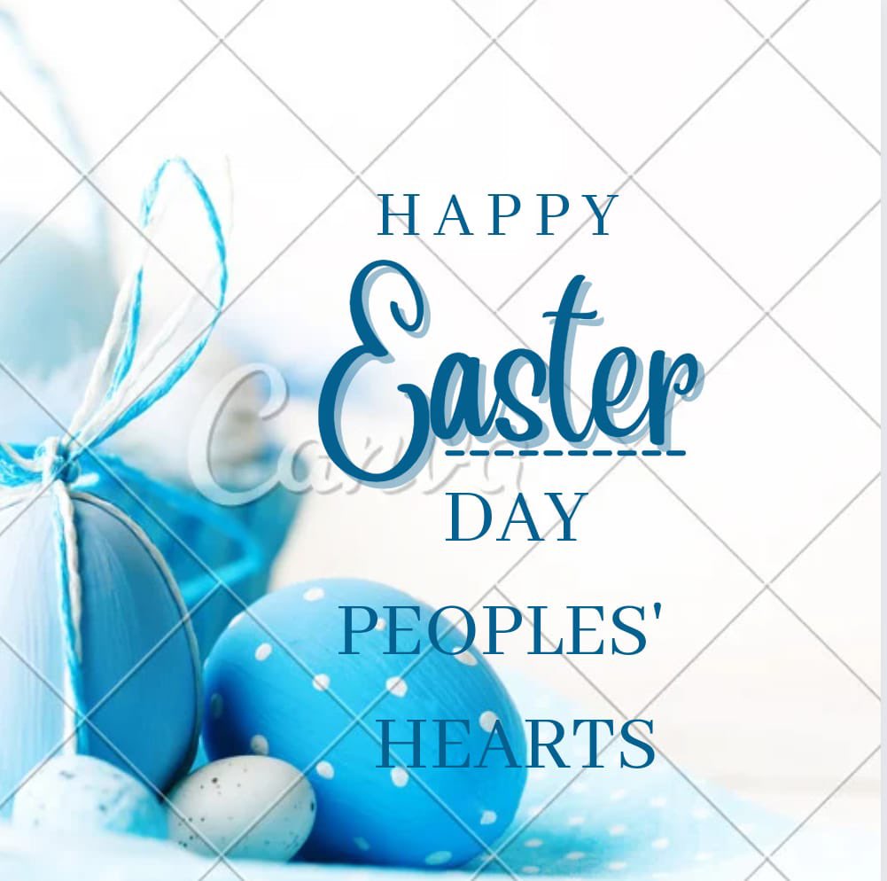 Remember that Easter is a time to reflect on the sacrifices of others, and to be grateful for the blessings in our lives.

May this Easter be a time of peace, happiness, and renewed faith for you and your loved ones. Happy Easter from the People’s Heart team.
#Together