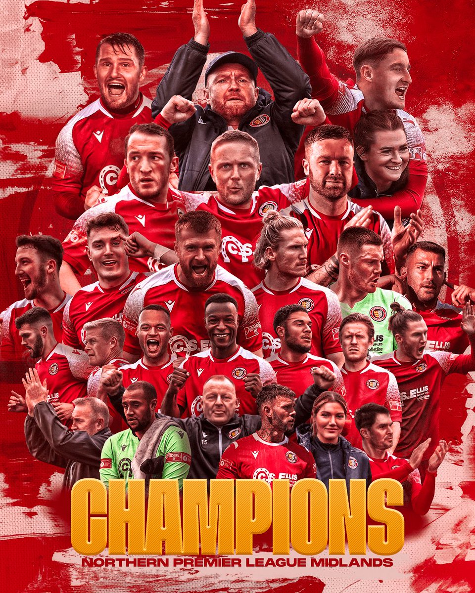 𝐂𝐇𝐀𝐌𝐏𝐈𝐎𝐍𝐒!!! 🏆

What a season it’s been, with a special group of players, staff and everyone involved at the club.

The support from the start has been first class, thank you to everyone who’s been with us on this rollercoaster

We are not done yet!