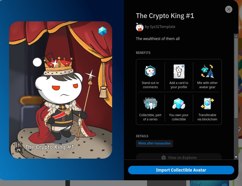 usablethinking's tweet photo. Three Kings 👑👑👑 

Ultra rare new avatars incoming for Gen 3 Reddit Collectables.

75 / 111 / 125 

#redditavatars #redditavatars https://t.co/xmjD9SQaLQ