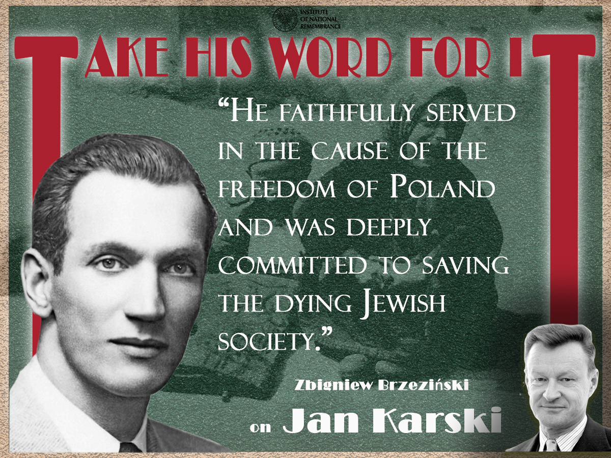 Institute of National Remembrance on Twitter "Jan Karski is one of the most recognisable WW2