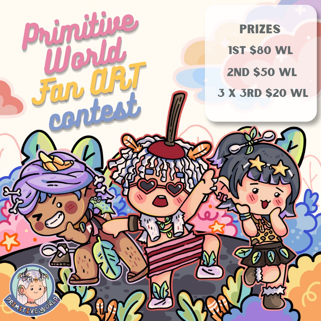 Primitive World (@primitive_nft) on Twitter photo PRIMITIVE WORLD FAN ART CONTEST 🔥
It’s time to unleash your inner artist! 🎨
HOW:
1⃣Follow <a href="/primitive_nft/">Primitive World</a>
2⃣♥️, RT + Tag frens
3⃣Join our discord for further instructions on how to enter the contest.
discord.gg/primitiveworld
#NFTartist #Giveaways PRIMITIVE WORLD FAN ART CONTEST 🔥
It’s time to unleash your inner artist! 🎨
HOW:
1⃣Follow <a href="/primitive_nft/">Primitive World</a>
2⃣♥️, RT + Tag frens
3⃣Join our discord for further instructions on how to enter the contest.
discord.gg/primitiveworld
#NFTartist #Giveaways