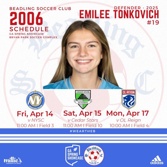Excited for the <a href="/GAcademyLeague/">Girls Academy</a> Showcase in North Carolina!!
Schedule is down below 👇🏻