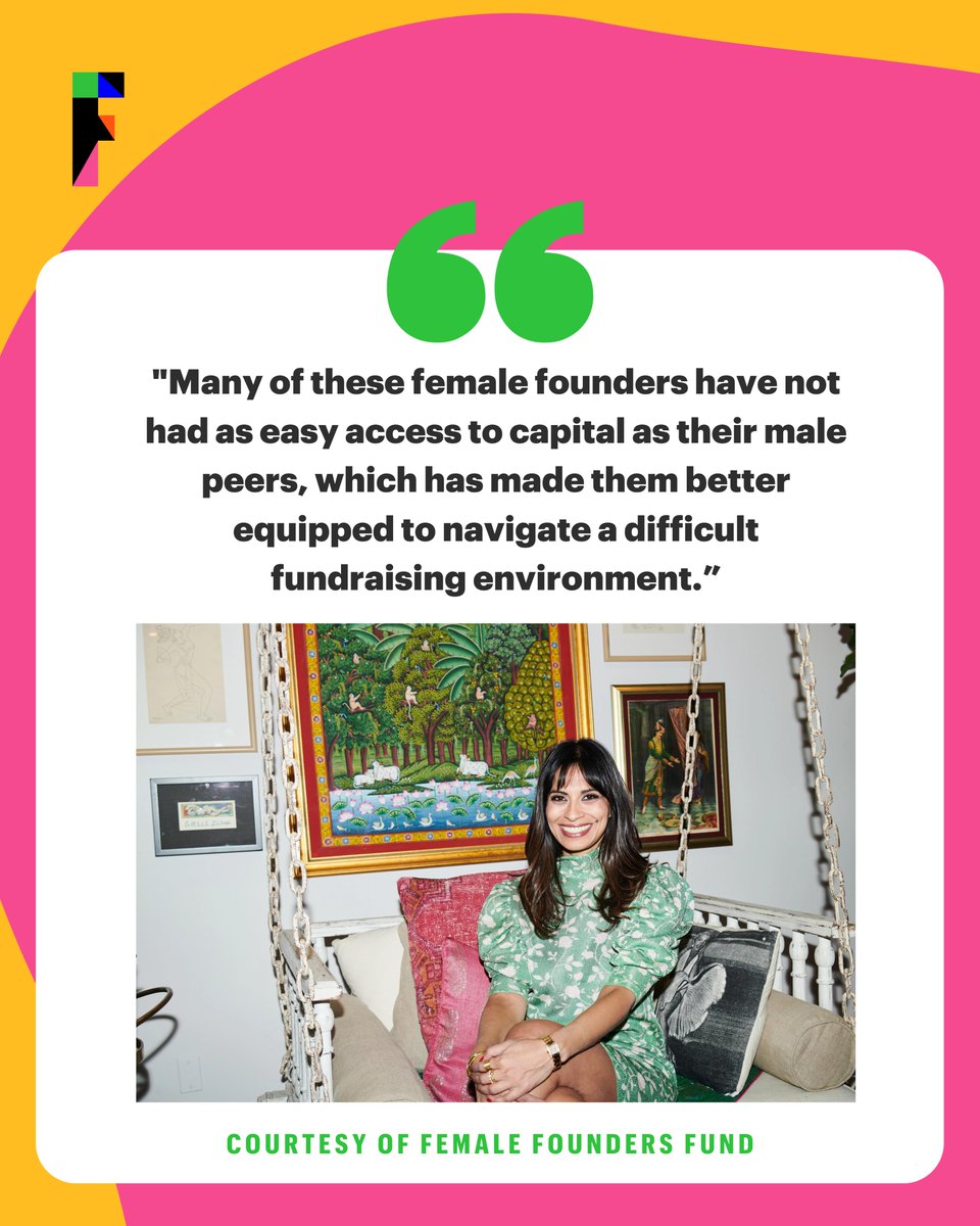 FortuneMPW's tweet photo. “As a result, they have been able to adjust their business models, shifting their focus from growth at all costs to prioritizing profitability,” says Female Founders Fund founding partner Anu Duggal. https://t.co/TrpEF4mFOb https://t.co/2M19FeXG5O
