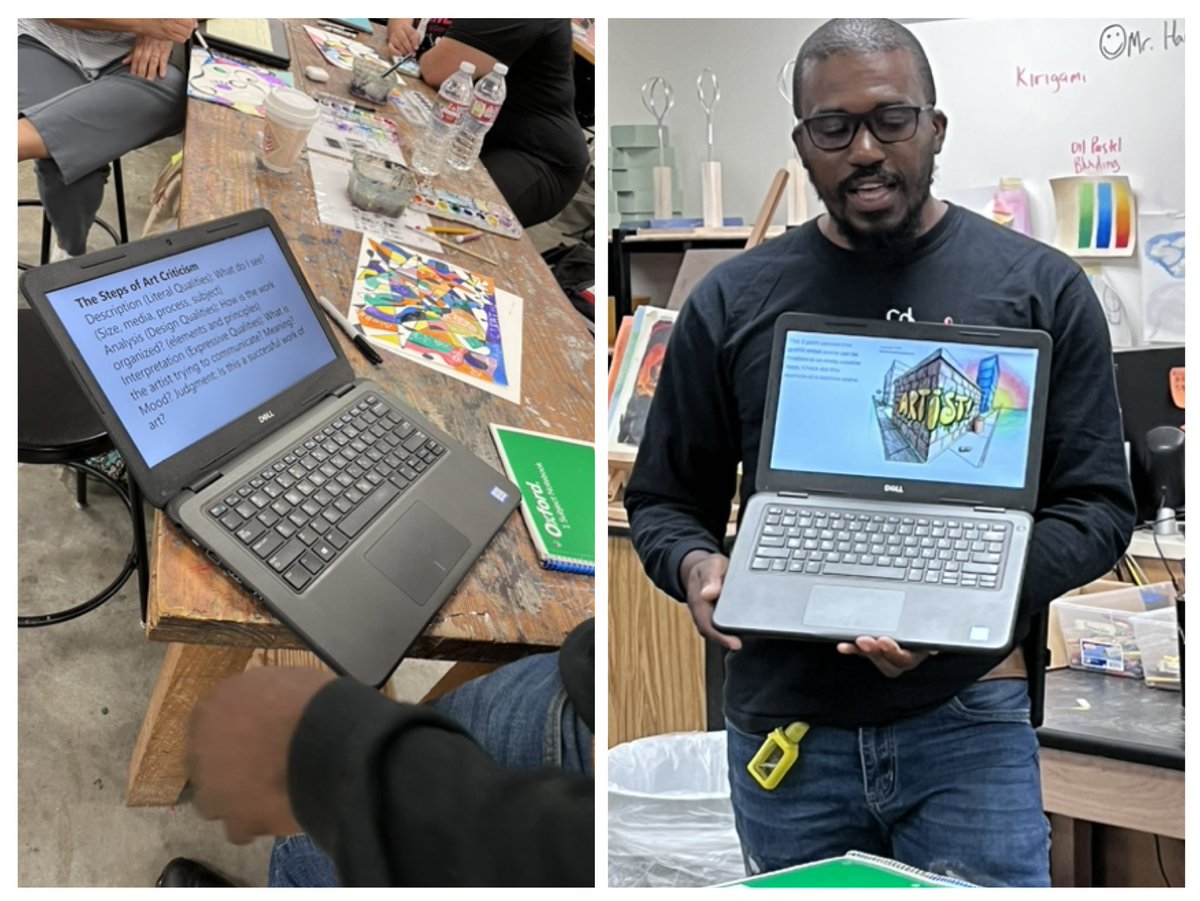 InksterArt's tweet photo. Facilitating DSD #GreatestHit tried and true art lessons for k-12. #STEM #Quilling #PopCulture #OneStroke #perspective #weaving #MakeaMarkStudio #Rycling #ArtCritique @AldineArt @AldineISD #AldineConnected #AmplifyAldineArt @NewmanKaileigh @InksterArt https://t.co/NU3gjWwZ9T