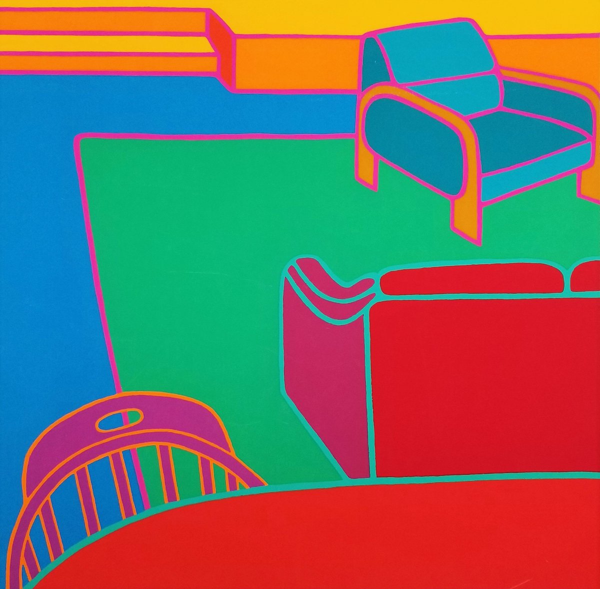 GravesIntlArt's tweet photo. Artist: #DanMay (American, 1955-)
Title: "#LivingRoom"
Medium: Original Signed #Screenprint
LE: 26/150
Sheet size: 31.63" x 30"
Image size: 23.63" x 24.13"
•
#printmaker #printmaking #popart #roylichtenstein #screenprint #silkscreen #davidhockney https://t.co/cfK8xfJFNJ