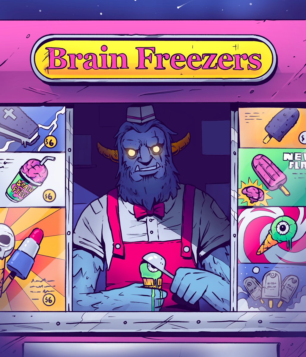 GM! Cool your engines with some Crypt-O-Monsters Brain Freezers!  

#NFT #ETH
