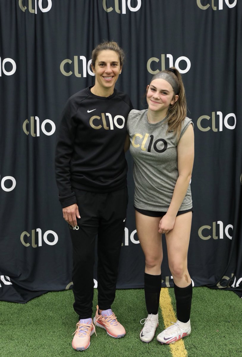 Mdnate's tweet image. Just 2 of my favorite #10s @CarliLloyd and my baby girl. #CL10