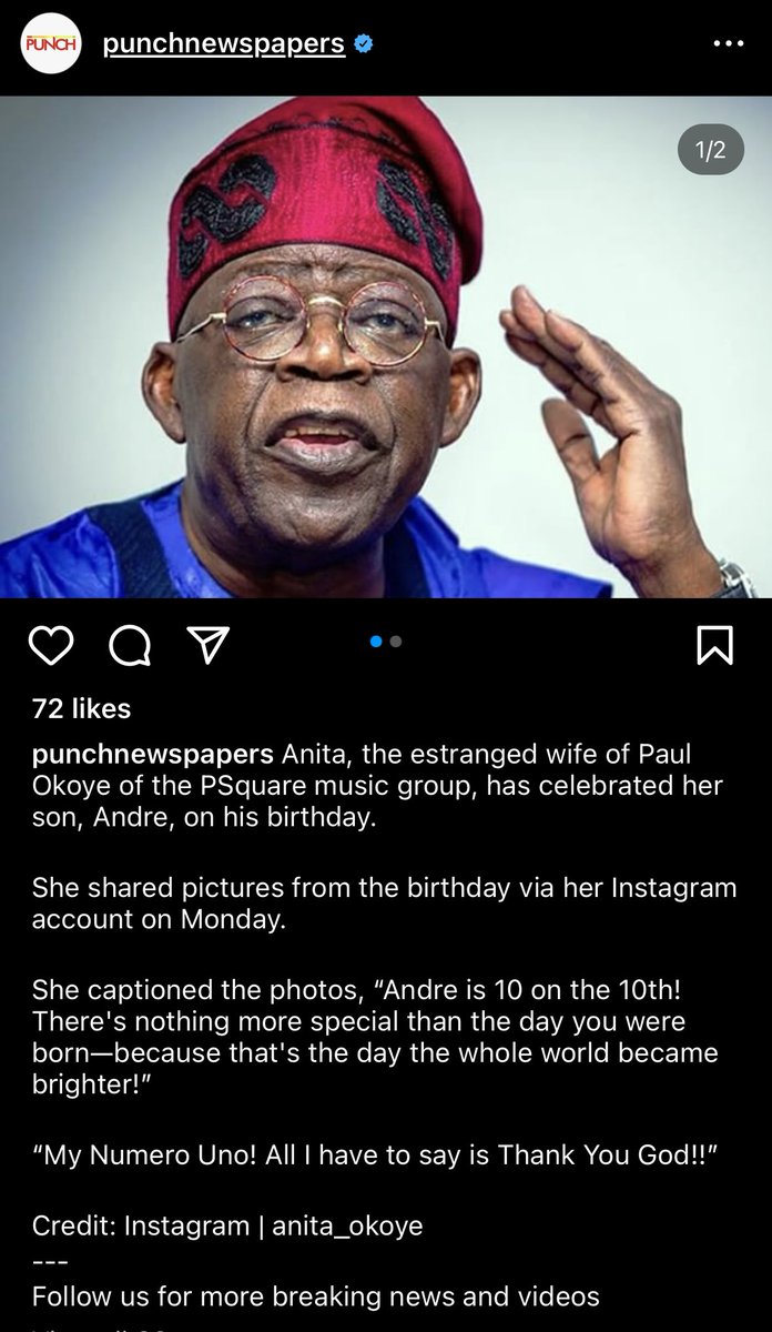MDotPacifist's tweet photo. @MobilePunch This is what you have on Instagram. Please fix. Thanks https://t.co/5QGOQpahS8