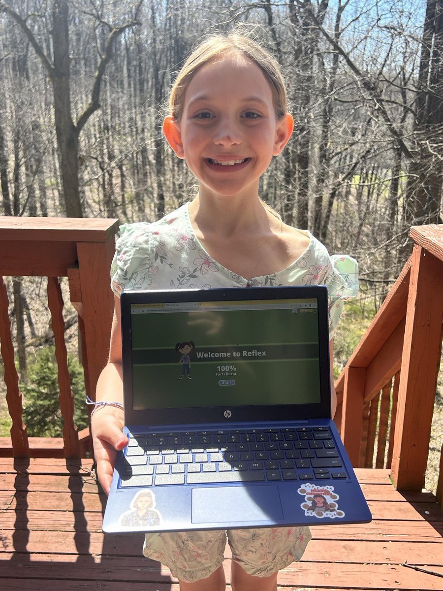 Lucie was so motivated to get to 100% fact fluency that she played Reflex during spring break! Way to go, Lucie!! 🎉 <a href="/ExploreLearning/">ExploreLearning</a> <a href="/HTShuskies/">Harmony Township School</a>